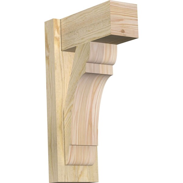 Ekena Millwork Olympic Block Rough Sawn Outlooker, Douglas Fir, 6"W x 12"D x 20"H OUT06X12X20OLY05RDF - main